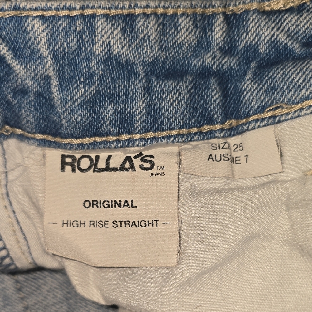 #110. ROLLA'S Original High Rise Straight Leg Jeans - Picture 6 of 8